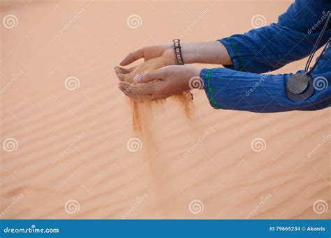 Hand With Sand Stock Photo Image Of Hands Dunes Sand 79665234