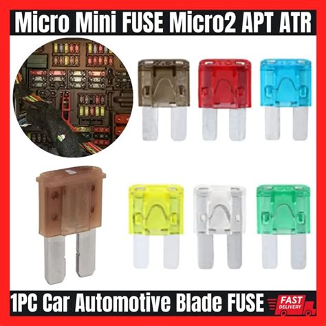 Pc Car Automotive Blade Fuse Micro Mini Fuse Micro Apt Atr Lazada Ph