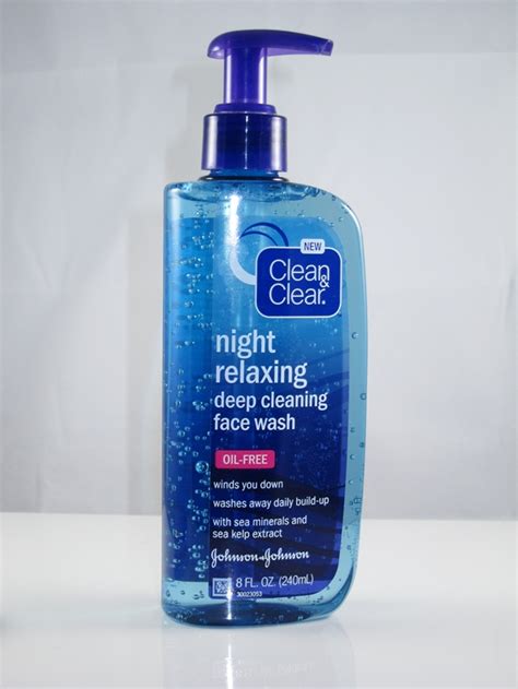 Clean Clear Night Relaxing Deep Cleansing Face Wash Review Musings