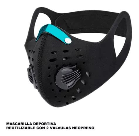 Mascarilla Reutilizable Deportiva Kn Neopreno V Lvula Cuotas