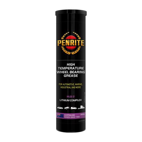 Penrite High Temperature Wheel Bearing Grease Greases 450g Automotive