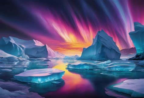 Aurora Borealis Winter Landscape Free Stock Photo - Public Domain Pictures