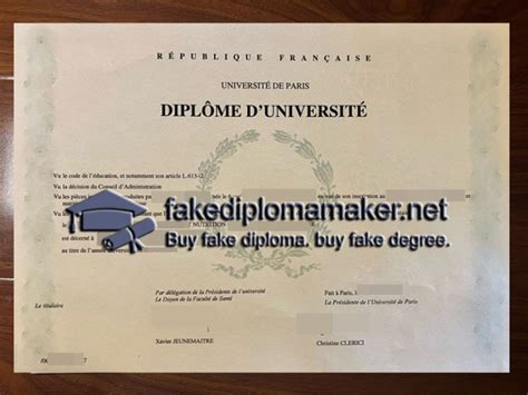 How To Order A Fake Universit De Paris Diploma In France