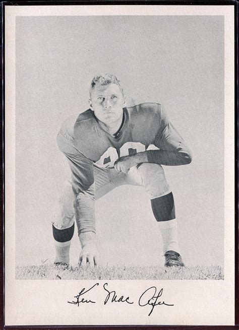 1957 Giants Team Issue Football Card Dennis Mendyk