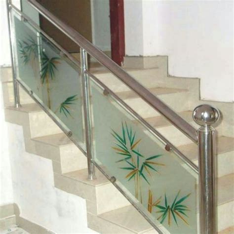 Stairs Stainless Steel Glass Railing For Home Hotel And Office At