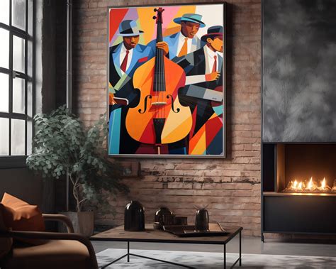 Black Jazz Band Printable Art, Music Art, Music Decor, Music ...