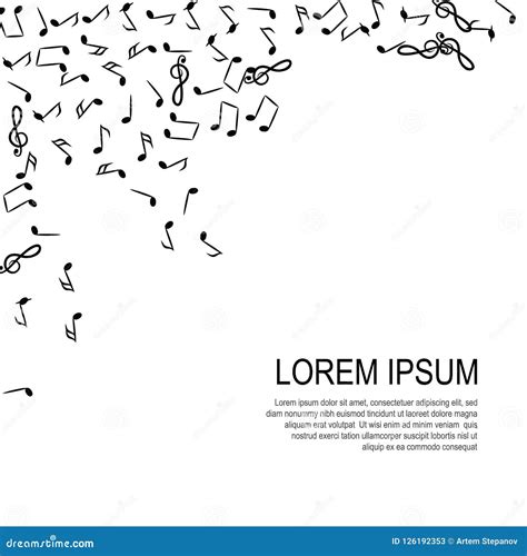 Music Notes Vector Background Stock Vector Illustration Of Icon