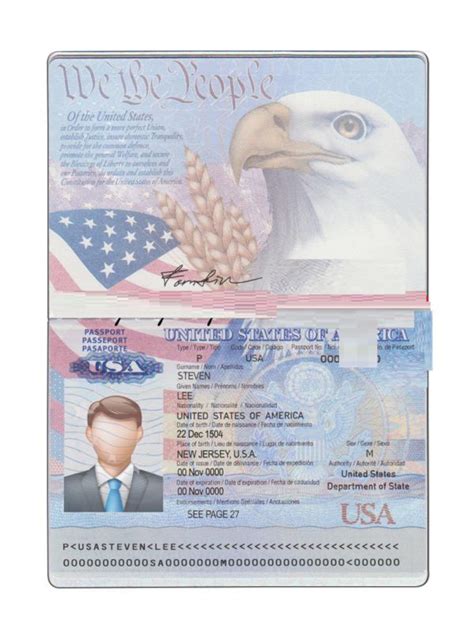 USA Passport Psd Template (Multi Version)