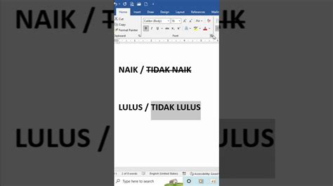 Cara Membuat Efek Coretan Pada Teks Di Ms Word Idn