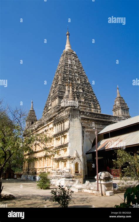 Mahabodhi Temple Pagan Myanmar Stock Photo Alamy