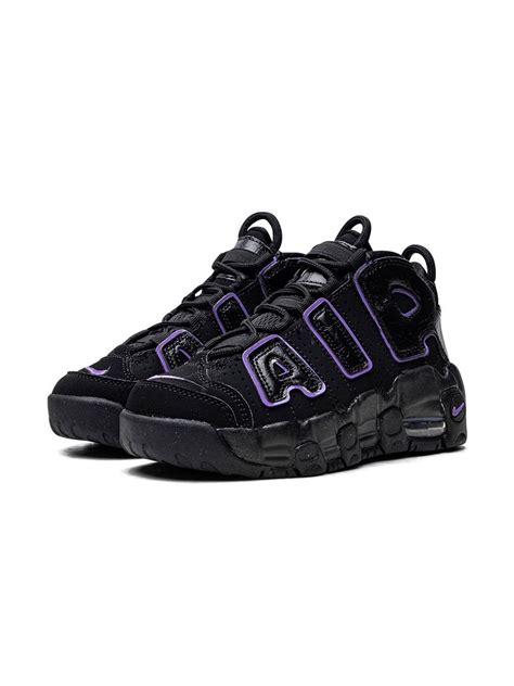 Nike Kids Air More Uptempo Black Action Grape Sneakers Black Farfetch