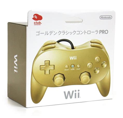 Wii Classic Controller Pro Gold [club Nintendo Limited Edition]