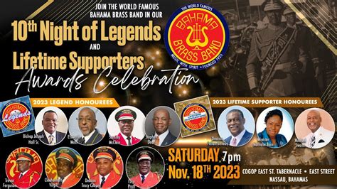 The World Famous Bahama Brass Band 10th Night Of Legends And Lifetime