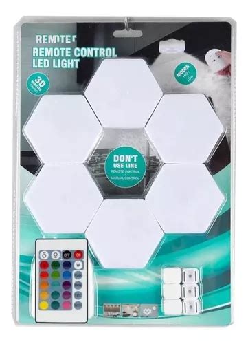 Tira Led Luces Hexagonales Led Rgb Con Control Remoto Cuotas Sin Inter S