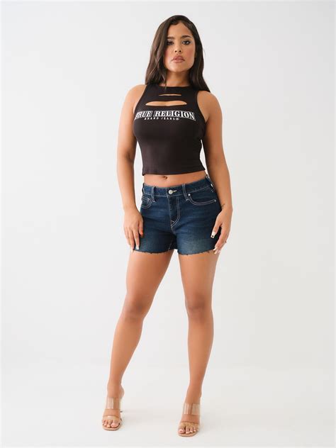 TRUE RELIGION LOGO CUTOUT TOP