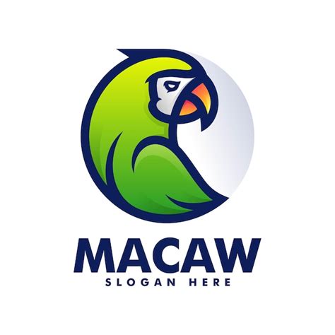 Premium Vector Vector Logo Illustration Macaw Simple Mascot Style