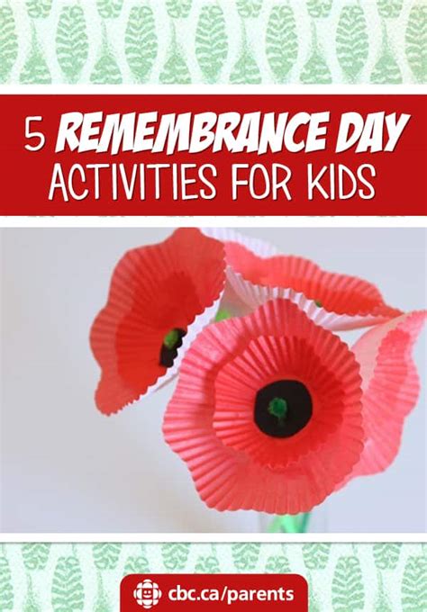 5 Remembrance Day Activities For Kids Learning