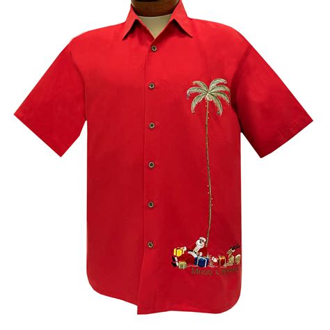 Men's Bamboo Cay Short Sleeve Embroidered Limited Addition Aloha ...