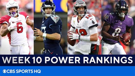 Nfl Week 10 Power Rankings Cardinals At No 1 Titans Buccaneers