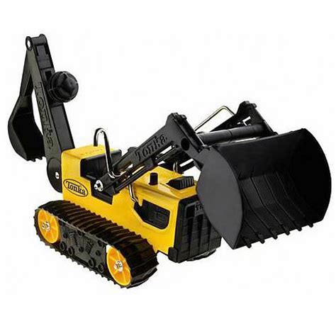 Tonka Tough Trencher Backhoe Hasbro Tonka Construction Toys At