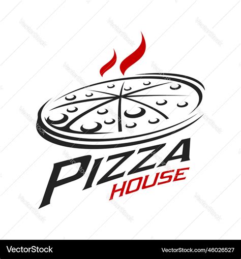 Pizza Haus Ikone Italienisch Restaurant Essen Symbol