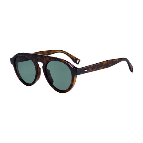 Fendi // Men's Sunglasses // Dark Havana + Green - Men's Designer ...