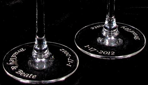 2 Joshua Tree Champagne Flutes Desert Wedding Engraved T Etsy