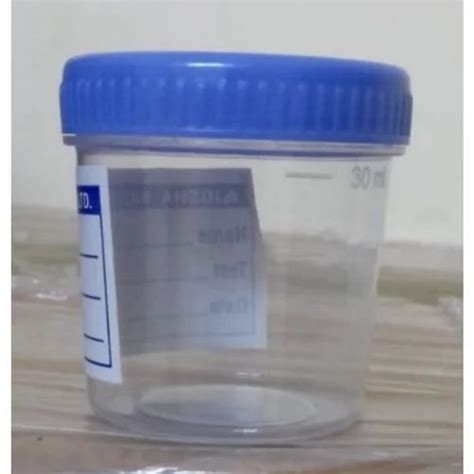 Polypropylene 30ml Blue Urine Container For Laboratory At Rs 5 Piece