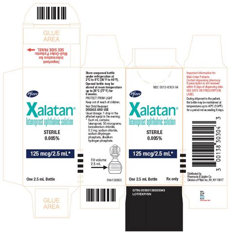 Xalatan Fda Prescribing Information Side Effects And Uses