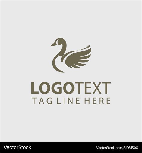 Goose logo Royalty Free Vector Image - VectorStock