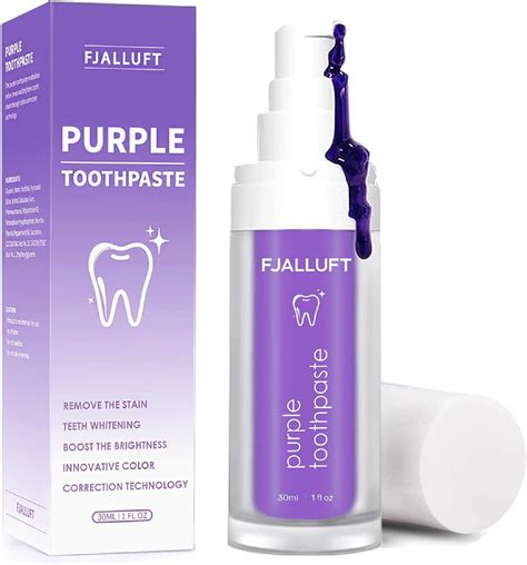 Purple Toothpaste Whitening For Teeth Colour Corrector Purple Tooth