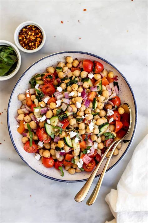 Mediterranean Chickpea Salad In 15 Minutes Eat With Clarity