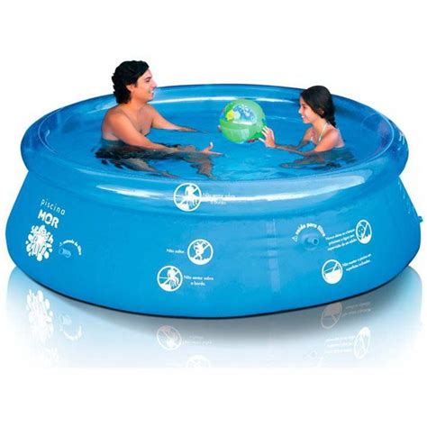 Piscina Redonda Mor Splash Fun Infl Vel Litros No Shoptime