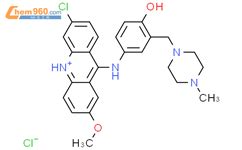 4 6 Chloro 2 Methoxyacridin 10 Ium 9 Yl Amino 2 4 Methylpiperazin