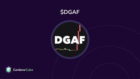 Dgaf Meme On The Cardano Blockchain Prices Charts Teams And Ratings