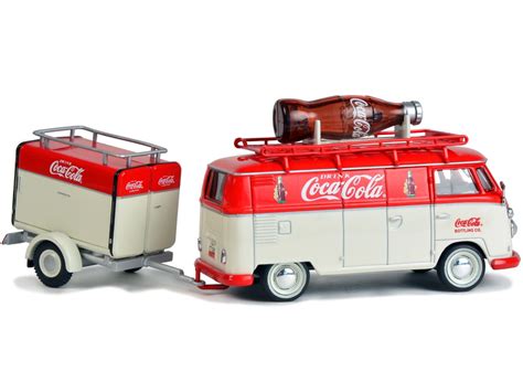 Coca Cola Volkswagen Kombi T W Trailer Collectible Toy