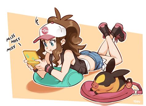 Hilda By Typo Hilda Pokémon Pokemon Pokemon Characters Pokémon Black And White