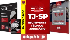 Apostila e Curso Concurso TJ SP 2023 Escrevente Técnico Judiciário