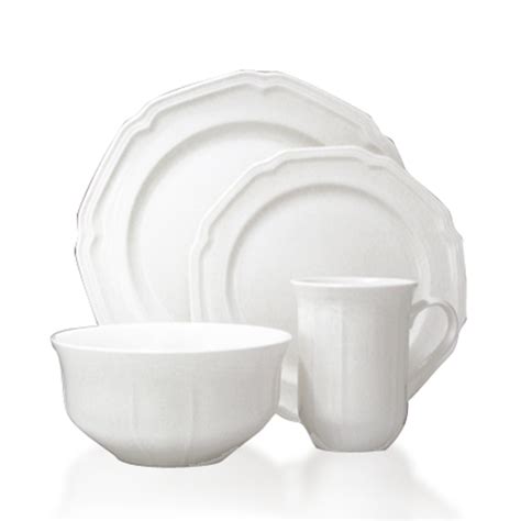 Mikasa Antique White Piece Dinnerware Set Service For Piece Set