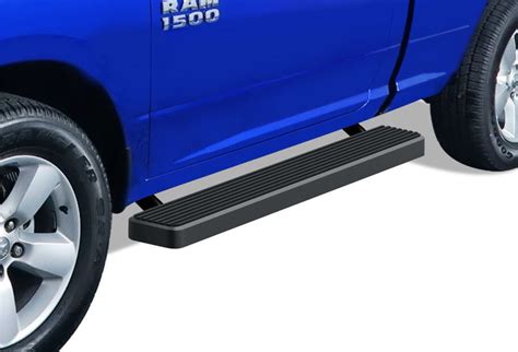 APS IBoard Running Boards 6in Black Compatible With Ram 1500 2009 2018