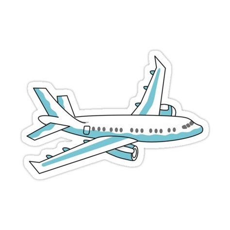 Blue Wavy Airplane Sticker For Sale By Elsxiv Stickers Vinyl Decal Stickers Galaxy Wallpaper