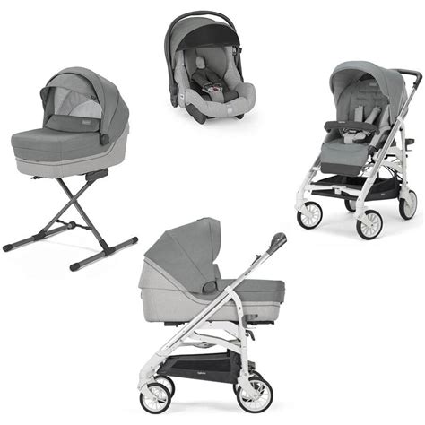 Количка 3 в 1 Inglesina Trilogy System Quattro Cayman Silver - eMAG.bg