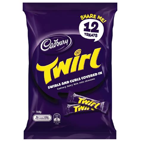 Cadbury Dairy Milk Twirl Sharepack 168g The Warehouse