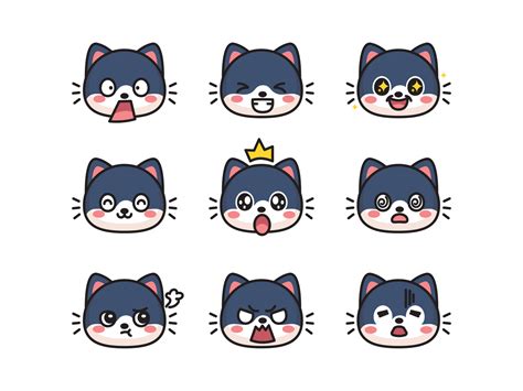 Cat Emojis by Jaysx1 on Dribbble