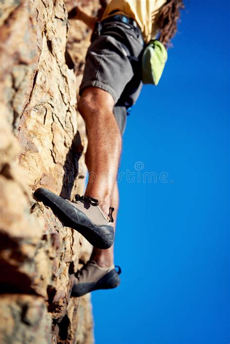 finding foothold stock   royalty  stock