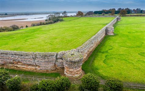 The Roman Saxon Shore Fort Of Burgh Castle Norfolk Baldhiker