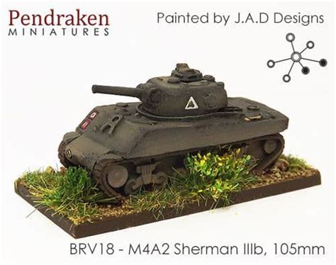 Pendraken 10mm WWII British M4A2 Sherman IIIb 105mm