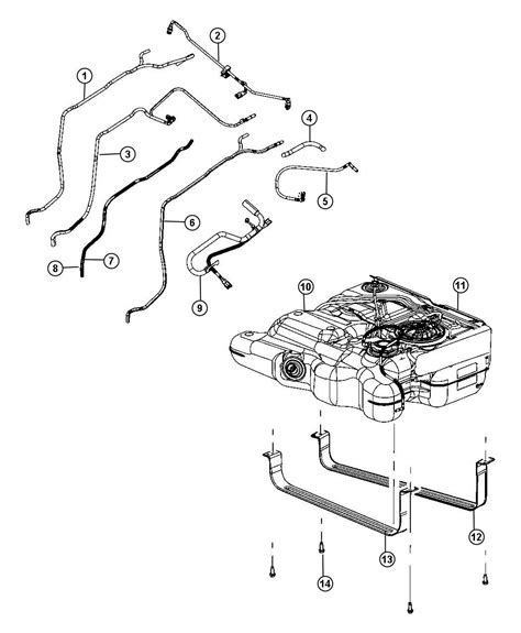 Dodge Grand Caravan Tube Fuel Supply 3xl Mid V6 Engine 04721615ad Chrysler Jeep Dodge