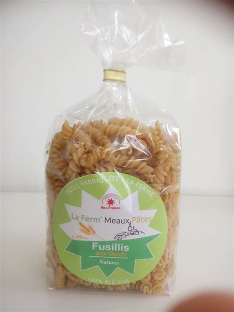 Fusillis Nature aux Oeufs 250 g Pâtes Natures Aux Oeufs la ferm