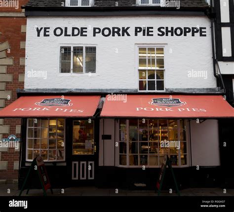 Ye Olde Pork Pie shop in Melton Mowbray, Leicestershire Stock Photo - Alamy